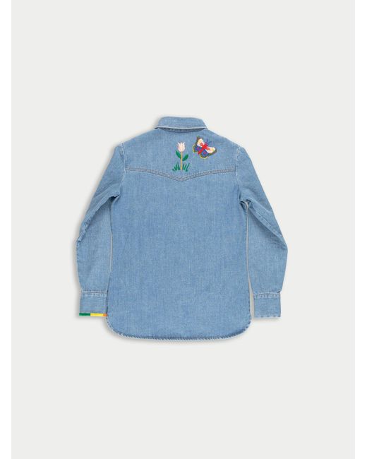 La Fetiche Blue Ono Stone Washed Denim Shirt