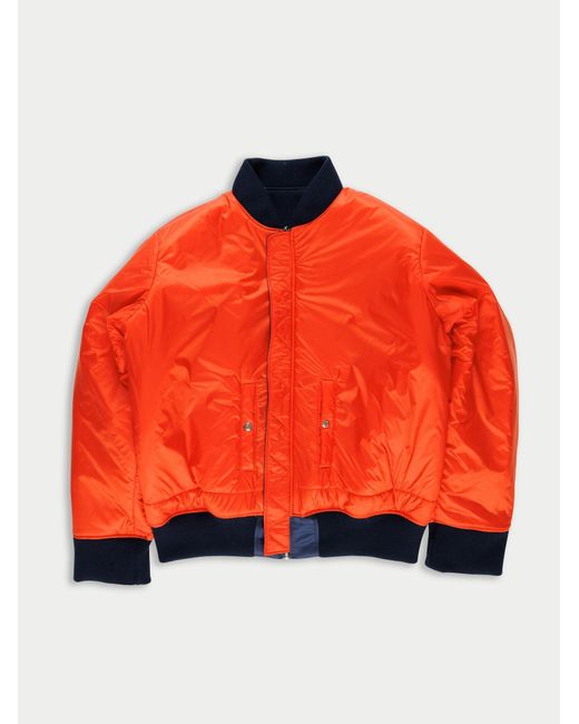 La Fetiche Blue Kim X Oversized Bomber Jacket