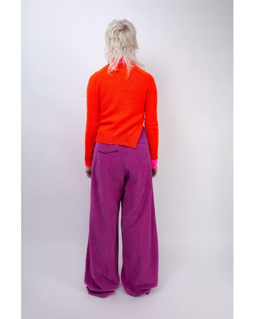 La Fetiche Red Johnny Shunken Fit Sweater