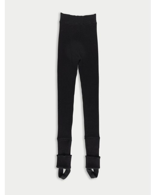 La Fetiche Black Candy Ribbed Leggings