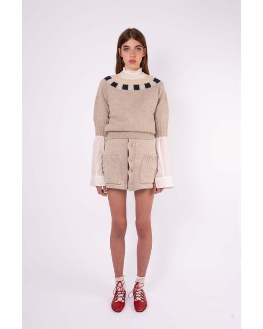 La Fetiche Natural Otti Fairisle Shetland Sweater