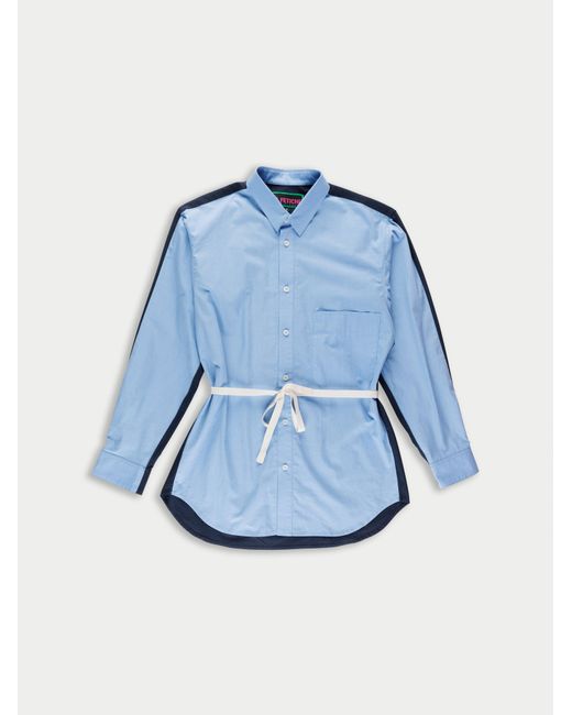 La Fetiche Blue June Colour Blocked Shirt