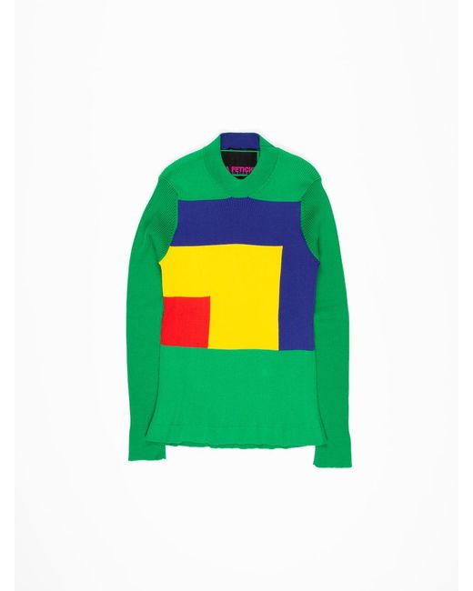 Women's Green Kelly Fitted Ribbed Jumper