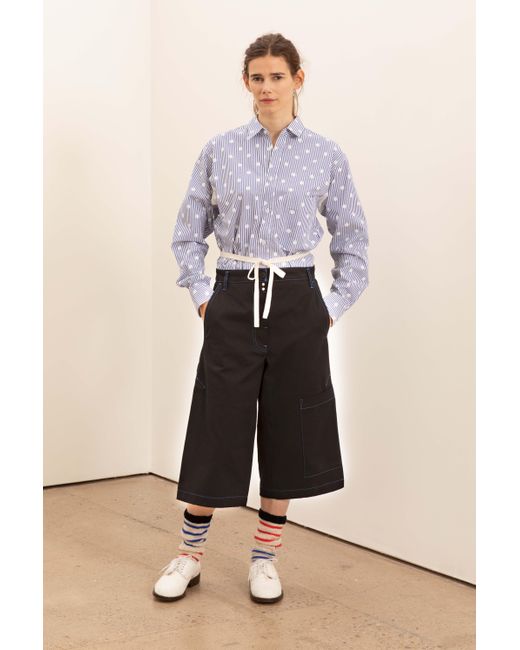 La Fetiche Blue Nico Cotton Poplin Shirt