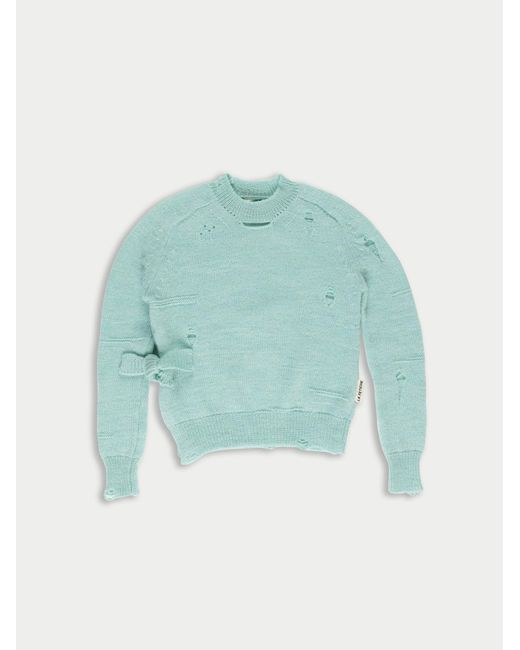 La Fetiche Blue Johnny Shunken Fit Sweater