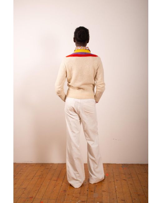 La Fetiche Pink Sophie Brushed Crew Neck Sweater