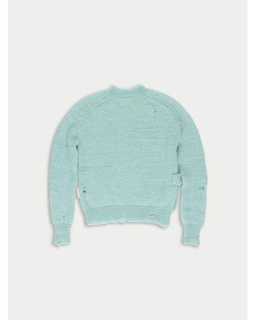 La Fetiche Blue Johnny Shunken Fit Sweater