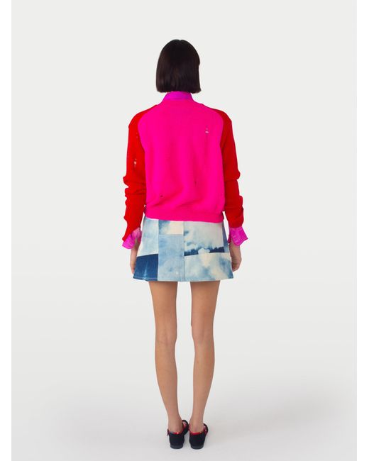 La Fetiche Blue Thelma Denim Mini Skirt