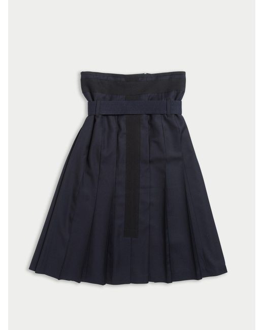 La Fetiche Blue Scarlet Traditional Hand-Pleated Kilt Made With Italian Wool Styled With D Ring Military Belt