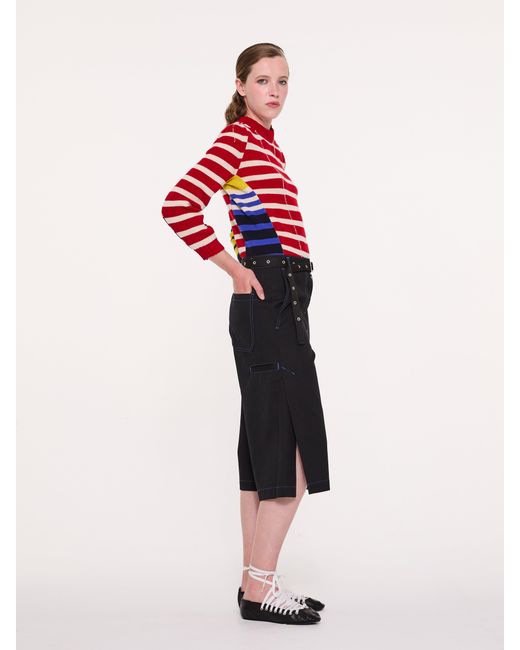 La Fetiche Blue Laura Cotton Panama Culottes