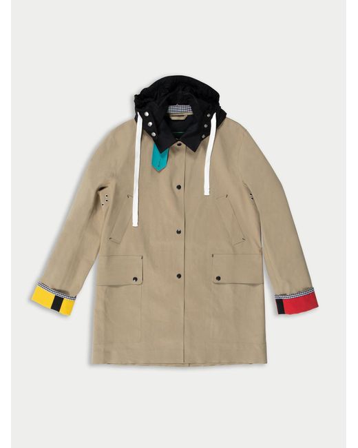 La Fetiche Natural Yoko Hand Made Cotton Bonded Waterproof Trench-Coat