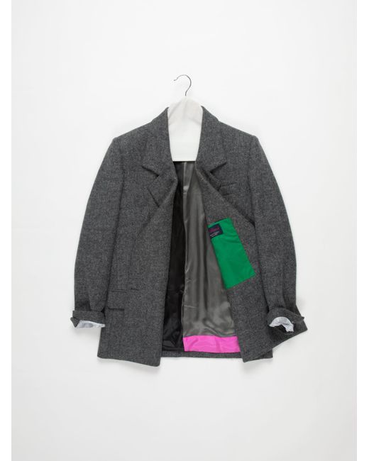 La Fetiche Gray Camille Tailored Blazer Jacket