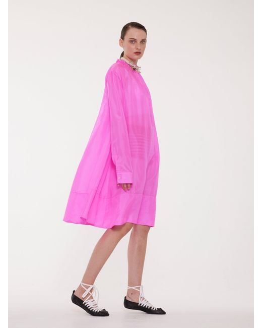 La Fetiche Pink Jill Silk Dress