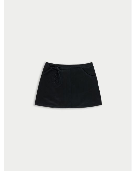 La Fetiche Black Thelma Denim Mini Skirt