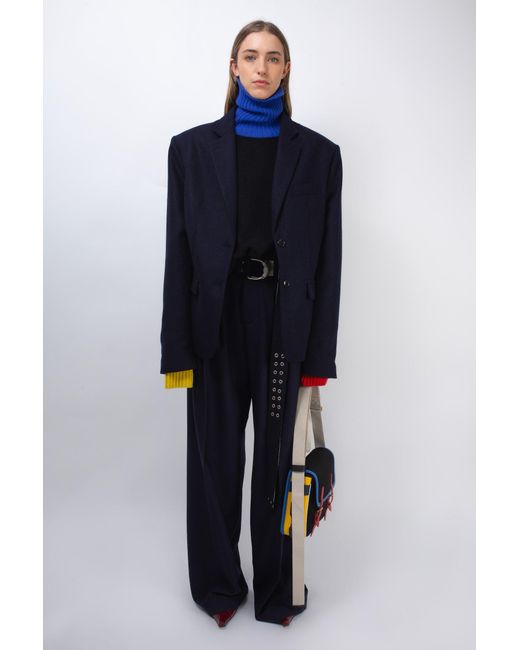 La Fetiche Blue Annie X Oversized Tailored Jacket