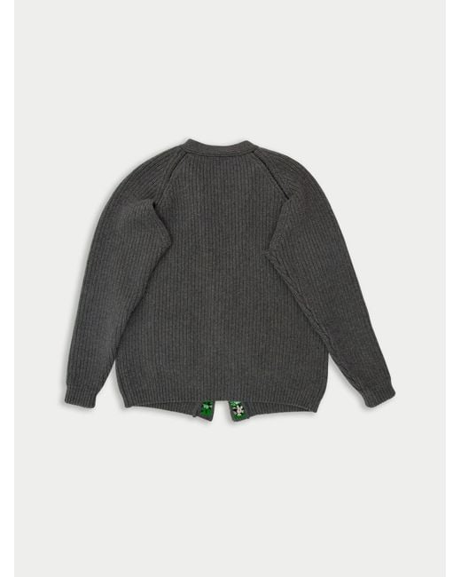 La Fetiche Gray Valerie Heavy Weight Knitted Cardigan