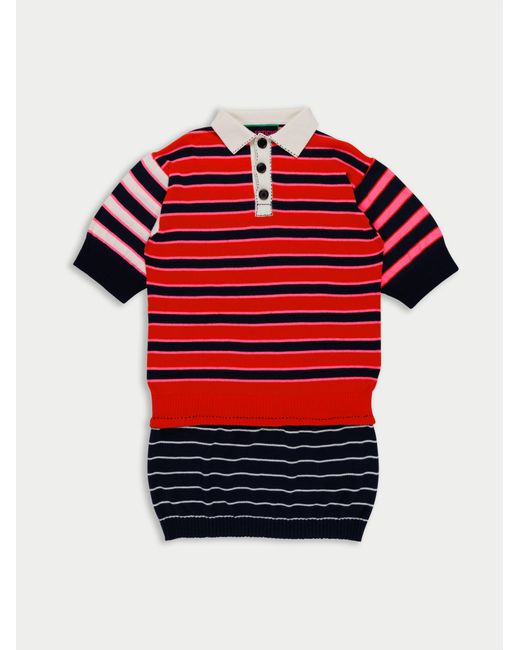 La Fetiche Red Winnie Dress Rugby Dress
