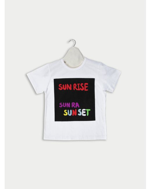La Fetiche White Debbie Sunrise Sunset Sunra Jersey T-Shirt And Shopping Bag Created