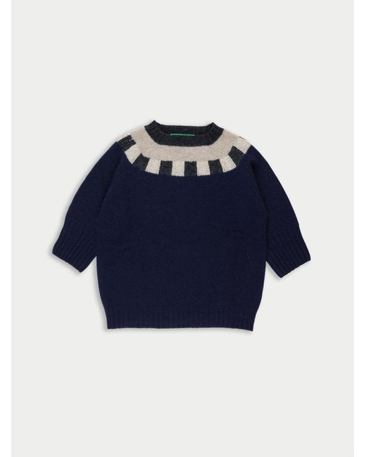 La Fetiche Blue Otti Fairisle Shetland Sweater