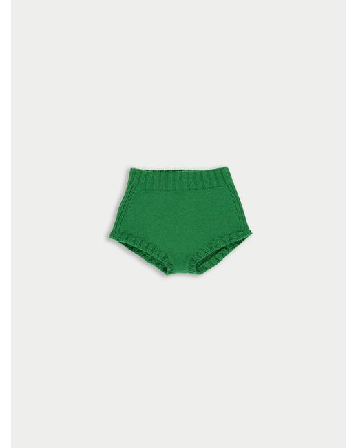 La Fetiche Green Edie Handknitted Pants