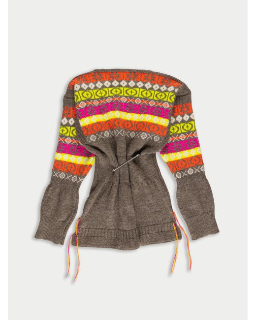 La Fetiche Multicolor Nikita Fairisle Knitted Mini Dress