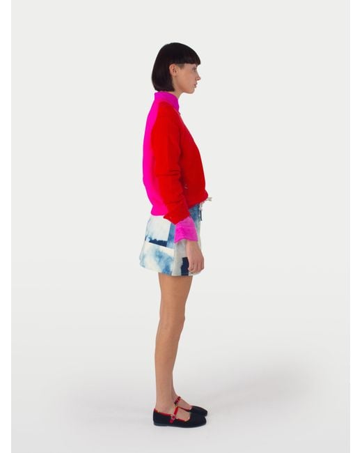 La Fetiche Blue Thelma Denim Mini Skirt