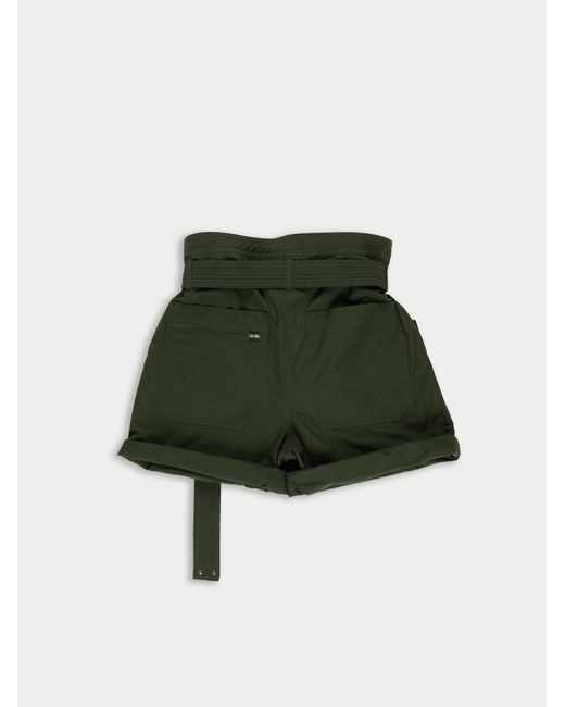 La Fetiche Green Dav Work Wear Styled Shorts