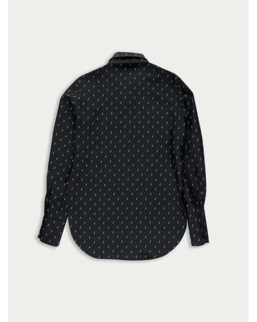 La Fetiche Blue Tasha Music Note Printed Blouse
