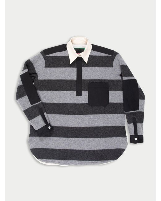 Women's Grey Truman Oversized Rugby Shirt