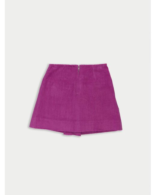 La Fetiche Pink Brigitte Corduroy Mini Skirt
