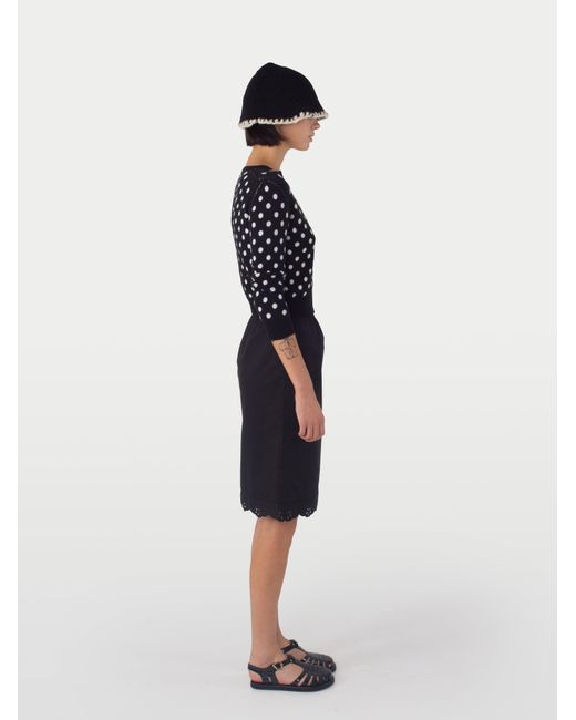 La Fetiche Black Dottie Spot Cardigan