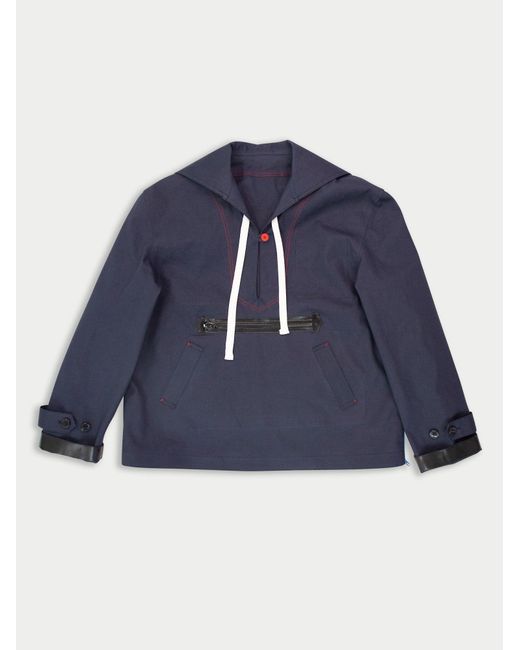 La Fetiche Blue Petra Reversible Sailor Style Cagoule