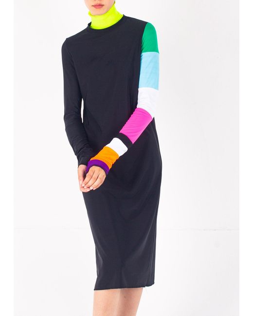 La Fetiche Black Suzan Lycra T-Shirt Dress