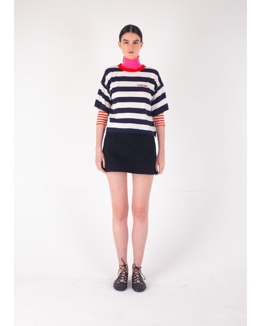 La Fetiche Red Elio Striped T-Shirt