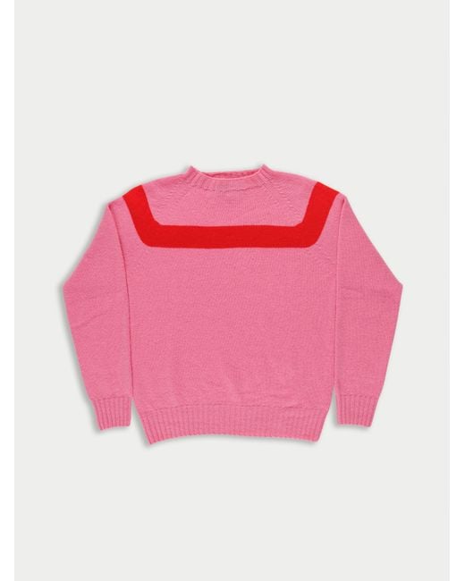 La Fetiche Pink Ossie Traditional Seam Free Sweater