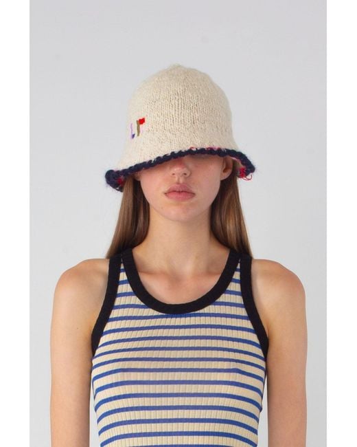 La Fetiche White Sam Bucket Hat