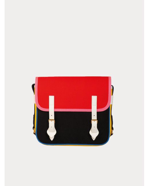 La Fetiche Red Nº43. Petite Besace Piet Small Satchel Bag