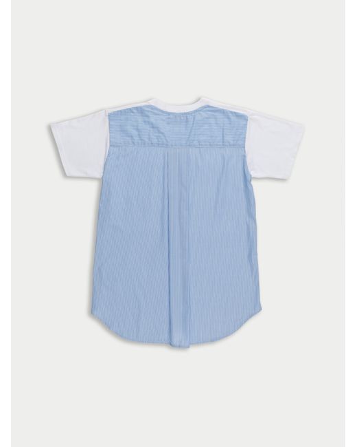 La Fetiche Blue Gab Upcycled Short Sleeve Tshirt