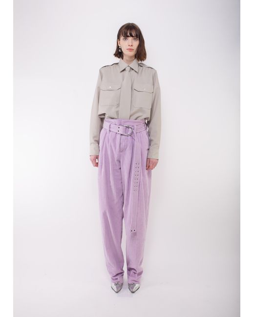 La Fetiche White Loic Military Style Shirt