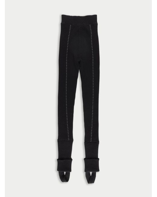 La Fetiche Black Candy Ribbed Leggings