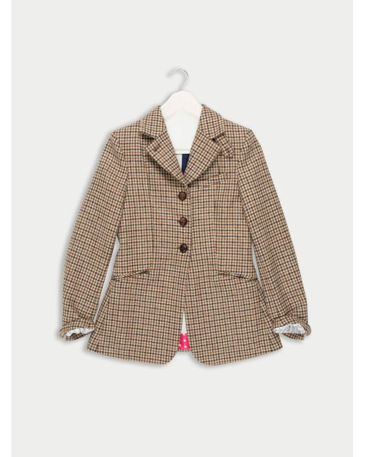 Women's Natural Bianca Tweed Tailored Riding Jacket