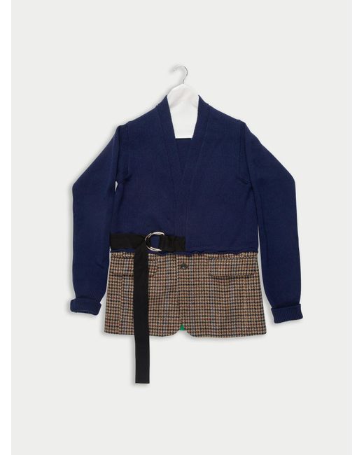 La Fetiche Blue Larry Cardigan Jacket