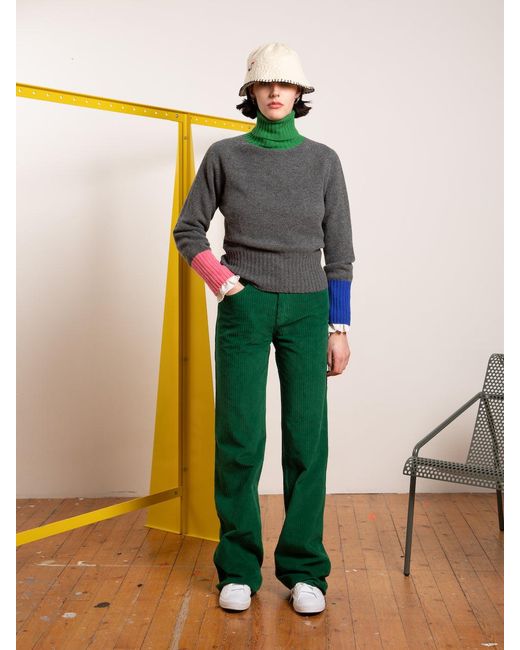 La Fetiche Gray Rudi Traditional Seam-Free Polo Sweater
