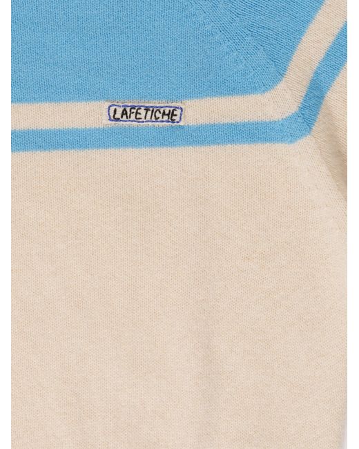 La Fetiche Blue Ady 3/4 Sleeve Sweater