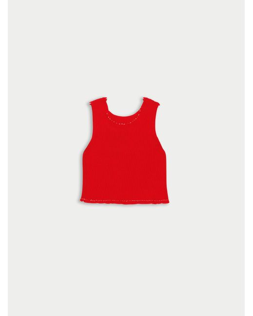 La Fetiche Red Axel Vest Top
