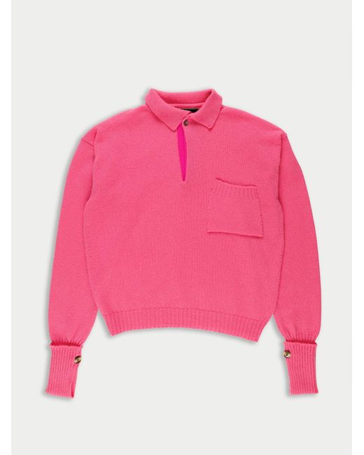 La Fetiche Pink Alain Rugby Sweater