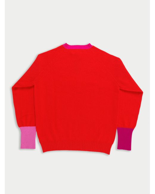 La Fetiche Red Bryan Lambswool Sweater