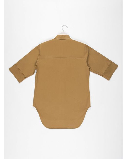 La Fetiche Natural Alice Cotton Cotton Utility Shirt