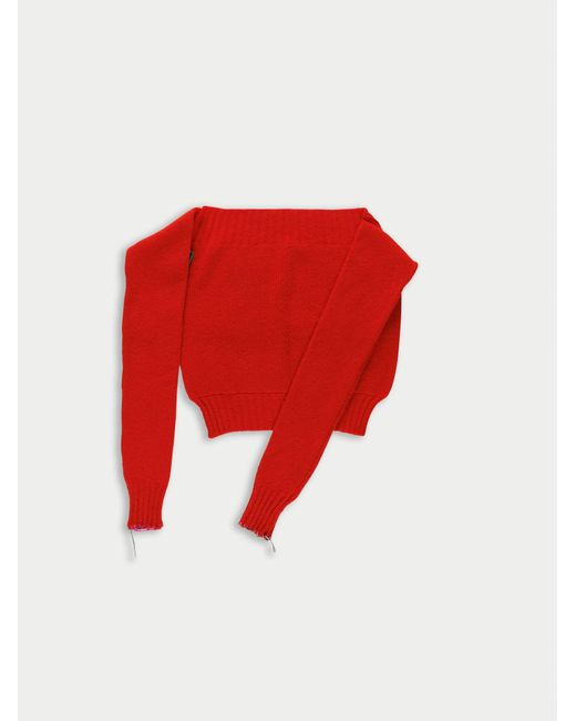La Fetiche Red Rose Sweater Scarf