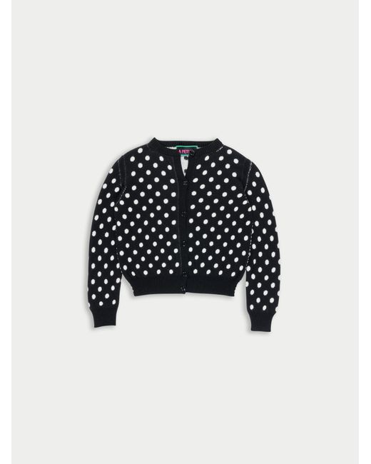 La Fetiche Black Dottie Spot Cardigan